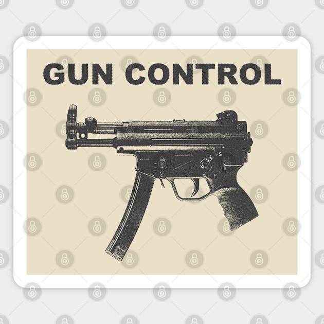 gun control Magnet by moronicart